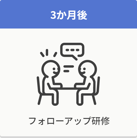 3か月後 フォローアップ研修